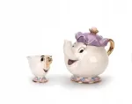 Mrs Potts Tee- ja kruusikomplekt Beauty and the Beast