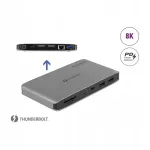 Thunderbolt 3 dokipunkt 8K, kahe DisplayPorti ja USB-ga