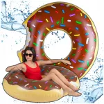 XXL DONUT laste ja t&auml;iskasvanute t&auml;ispuhutav ujumisr&otilde;ngas, 120 cm