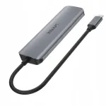 USB-C 3.1 jagaja 3x USB 3.1 ja Unitek H1107C kaardilugejaga