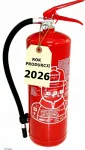 Gp-6x ABC 6 kg pulberkustuti Mobiak Steel k&auml;epidemega, valmistatud 2026