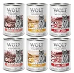 M&auml;rgtoit vanematele koertele Wolf of Wilderness Senior, komplekt, 6 x 400 g