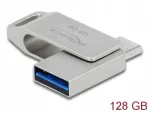 Delock 128 GB USB 3.2 Gen 1 m&auml;lupulk USB-C ja USB-A, metallkorpusega