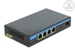Delock 87765 v&otilde;rgu l&uuml;liti, 4 PoE, 1 SFP, gigabit Ethernet