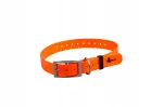 Oranž BioThane kaelarihm koerale, 25 mm, sobib Garmin, eSEEK GPS, DogTrace seadmetega