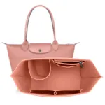 Longchamp Le Pliage roosa vildist k&auml;ekoti organiseerija, suur suurus, suur maht