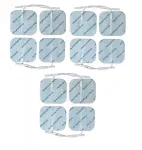 Ruutjad geel-elektroodid TENS/EMS stimulaatoritele, 5x5 cm, 12 tk