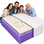 Madrats 90x200 cm, 9 cm paks, termoelastne, H3/H4, viskoelastne vahtmaterjal