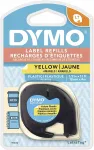 Dymo LetraTag plastiklint, kollane, 12 mm x 4 m