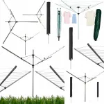 GARDEN p&ouml;&ouml;rlev aiakeskuivati 50 m, kattega, lihtne paigaldus