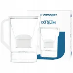 Wessper D3 SLIM 2,7 l veefiltri kann filtriga