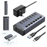 Adapter UGREEN 7in1 koos USB 3.0, USB-C kaabel 1 m
