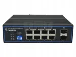T&ouml;&ouml;stuslik mittevaldatav l&uuml;liti, 8 PoE RJ45 porti, 10xRJ45