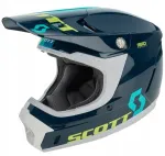 Motorratturi kiiver Scott 350 Evo Track, sinine-valge, suurus M
