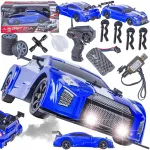 Kaugjuhtimisega drift-auto LED-valgustuse ja suitsuefektidega, 1:16 komplekt