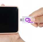 USB-m&auml;lupulk Philips Click 64GB, USB-C 3.2 Gen 1, violetne