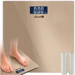 Łucznik 150kg elektrooniline vannikaal LCD klaasiga ja patareidega