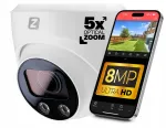 V&auml;liskaabel 8MP 4K PoE IP-kaamera 30 m IR, SD-kaardi pesa ja 5x optilise suumiga
