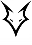 Taustata kleebis FOX pea, 15 x 12,7 cm, autole, mootorratta kiivrile