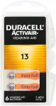 Kuuldeaparaadi patareid DURACELL 13 PR48, 6 tk