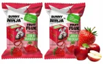 V&auml;rskendav puuviljasn&auml;kk BUNNY NINJA &otilde;unte ja maasikatega, 15 g x2