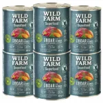 Koeratoit WILD FARM Superfood metssealiha ja hirvelihaga maguskartuliga 6x800g