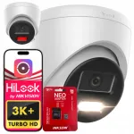 V&auml;ljas IP-kaamera HiLook IPCAM-T6-30DL/A, 3K 6MP, PoE, Hybrid-Light, 64GB