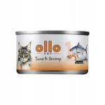Ollo nr1 kassitoit, 70 g, tuunikala ja krevetidega