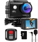 UHD 4K WiFi EIS veekindel spordikaamera LCD 2.0" + 64GB lisatarvikud