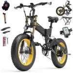 LANKELEISI X3000PLUS elektrijalgratas, 1000W, 17,5Ah, 45 km/h, 120 km, 20x4"