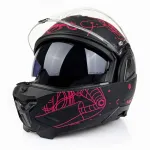 Motorratturi kiiver LS2 FF910 Advant II Sophia, must/roosa, suurus L