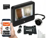 Ukseluugi kaamera 3MPx, LCD-ekraan, WiFi, liikumisandur, 64GB salvestus, TUYA