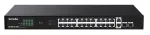 Tenda TEG1128P-24-250W Gigabit PoE l&uuml;liti, 24 porti, 2 SFP