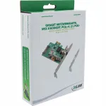 V&otilde;rguadapter InLine Gigabit, M12 x-code, PCIe x1, 2.1, PoE+