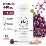Toidulisand Resveratrol 440 mg NaturePro, 50 kapslit