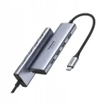 USB-C laiendusjaam 6-&uuml;hes: 3&times;USB, HDMI 4K, SD ja TF kaardilugeja, hall