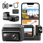 DDPAI Z60 Master 4K HDR salvesti tagumise ja sisemise kaamera ning 4G mooduliga