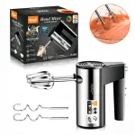 MIXER 600W Turbo 5 k&auml;iku Reef Silver k&auml;simikser koos alusega