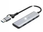USB jagaja, 4 &uuml;hendust: 2x USB-C, 2x USB 3.0