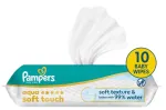 Niisked salvr&auml;tikud Pampers Aqua Soft 10 tk