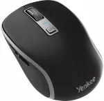 Yenkee YMS2085BK juhtmevaba hiir, BT+USB, vaikne, must, patareiga