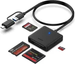 4in1 USB-C/USB 3.0 SD Micro SD MS CF kaardilugeja adapter