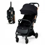 Laste turvah&auml;ll Kinderkraft APINO 0&ndash;22 kg, kerge, must, kokkupandav
