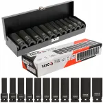 Tagumiste pikkade l&ouml;&ouml;kotsikute komplekt YATO 1/2'', 10&ndash;24 mm, 11 osa