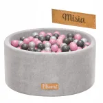 FLUMI m&auml;ngubassein 200 palliga 90x40 cm mitmev&auml;rviliste pallidega ja graveeringuga
