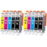 Tintikassetid Canon PGI570 XL, 10 tk, sobivad PIXMA MG5750, MG6850, MG7750, TS5050 printeritele