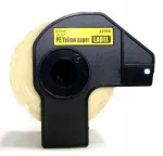 Brother QL DK-22606 kollane katkestamatu etikettide teip, 62 mm