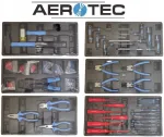 AEROTEC t&ouml;&ouml;riistakomplekt vasarad, tangid, Seger, kruvikeerajad, Allen v&otilde;tmestikud 189e