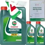 Mootori&otilde;li CASTROL MAGNATEC 5W30 A3/B4, 6 l, VW 502 00 / 505 00, koos riputusega