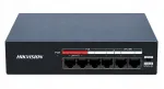 HIKVISION PoE v&otilde;rgul&uuml;liti, 4 PoE porti, 2 LAN, kuni 4 IP kaamerat, 35W, 10/100Mbps